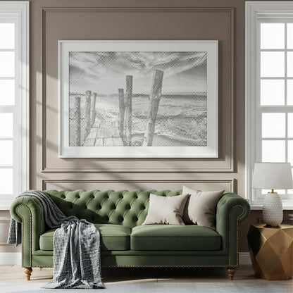 Sonnenuntergang am Strand | Peinture par Points Artisanale Kit Complet