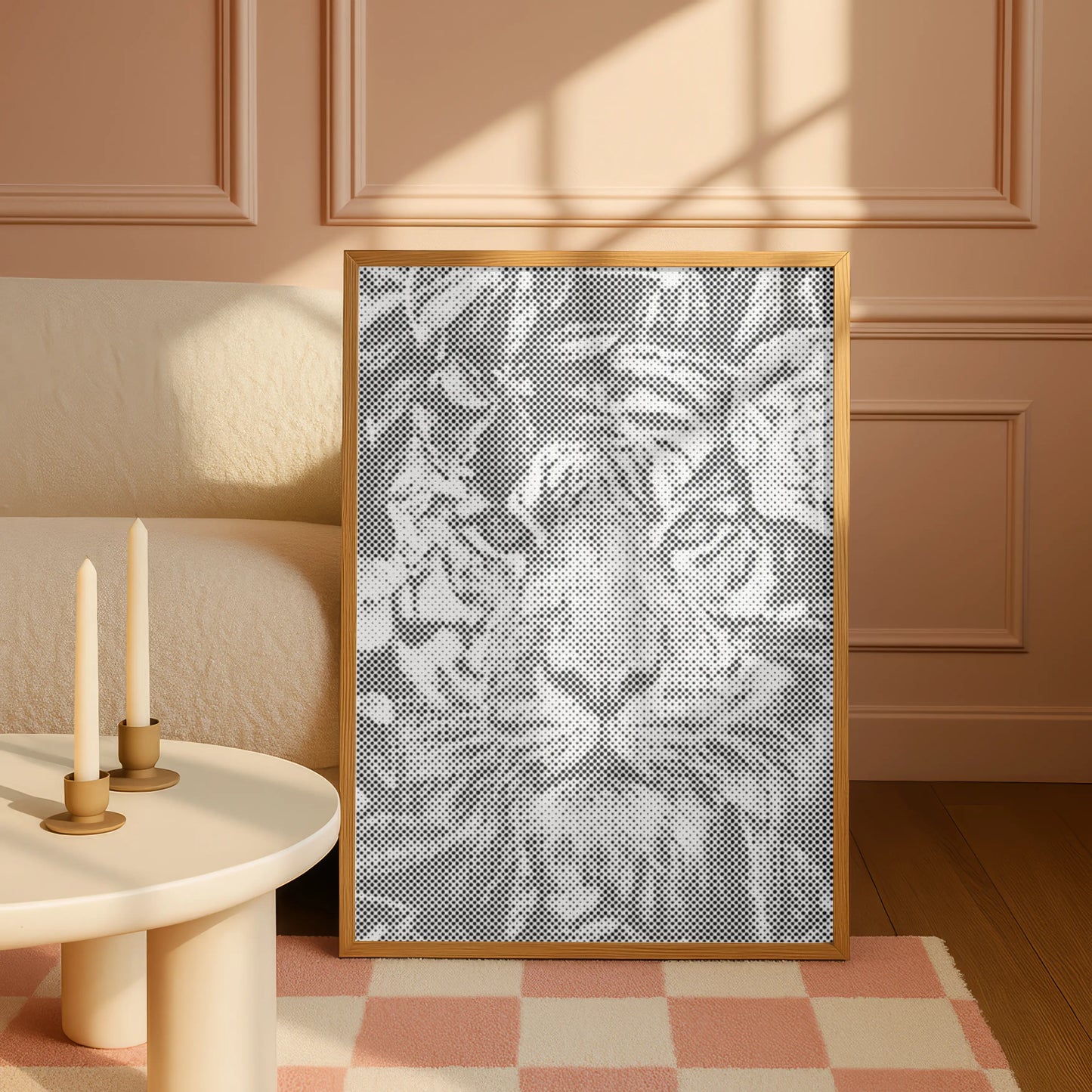 Tigre dans la jungle • Peinture par points