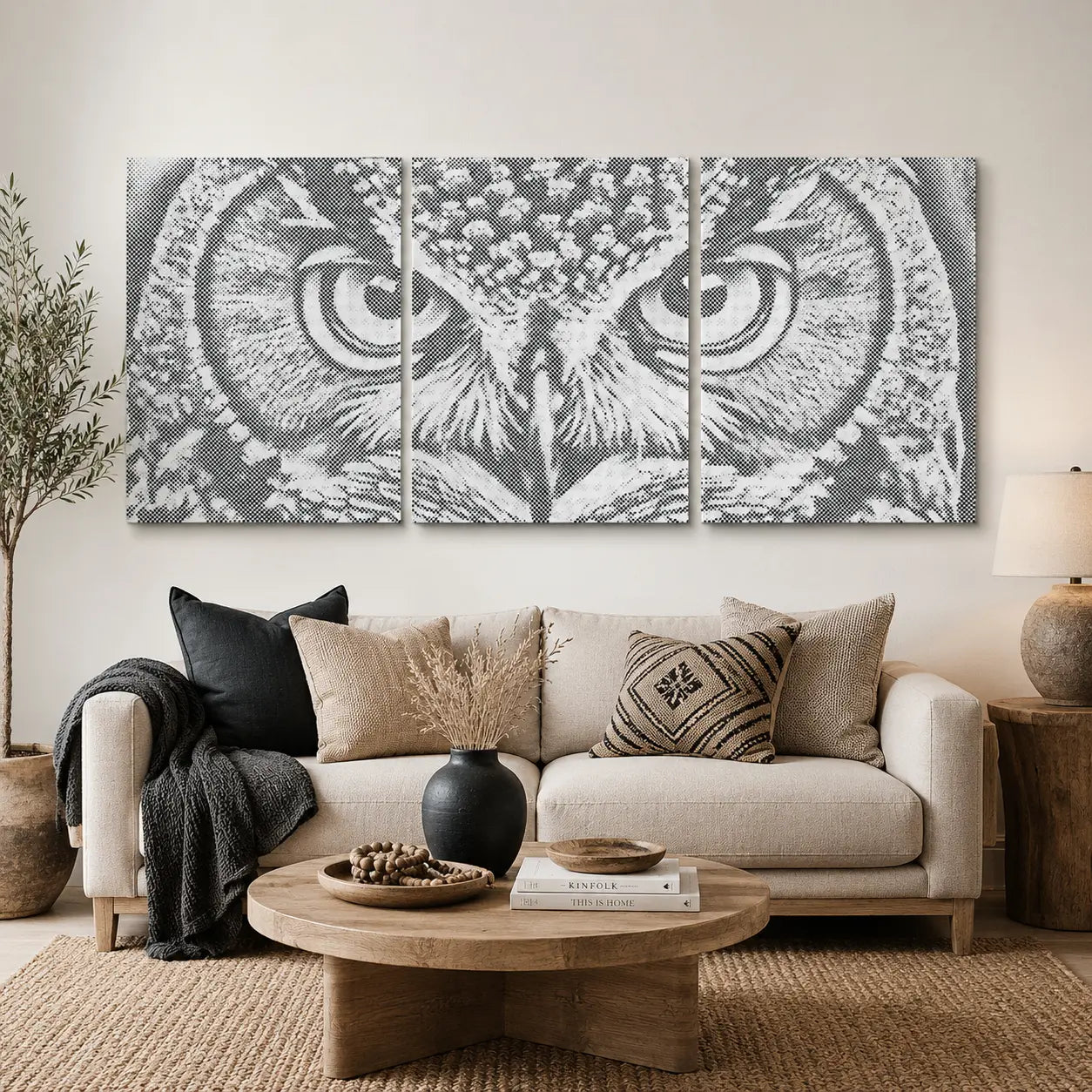 Weisheit der Eule | Peinture par Points Artisanale Kit Complet