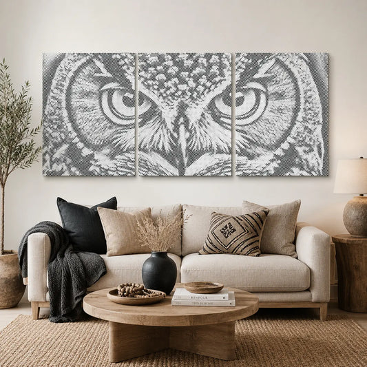 Weisheit der Eule | Peinture par Points Artisanale Kit Complet
