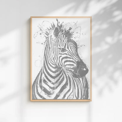 Zèbre moderne • Peinture par points