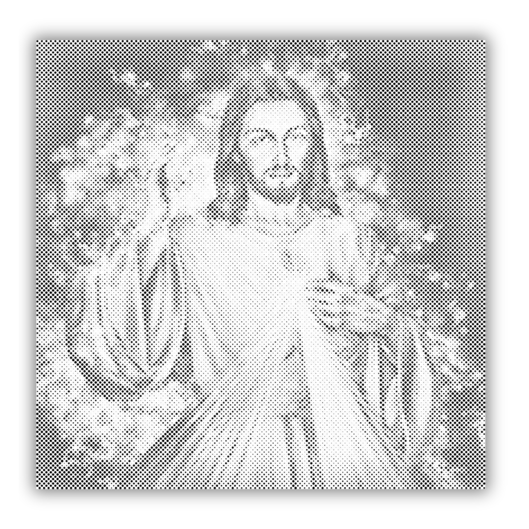 Jesus: Die FortKit Completzung | Peinture par Points Artisanale Kit Complet en œuvre de peinture par points terminée