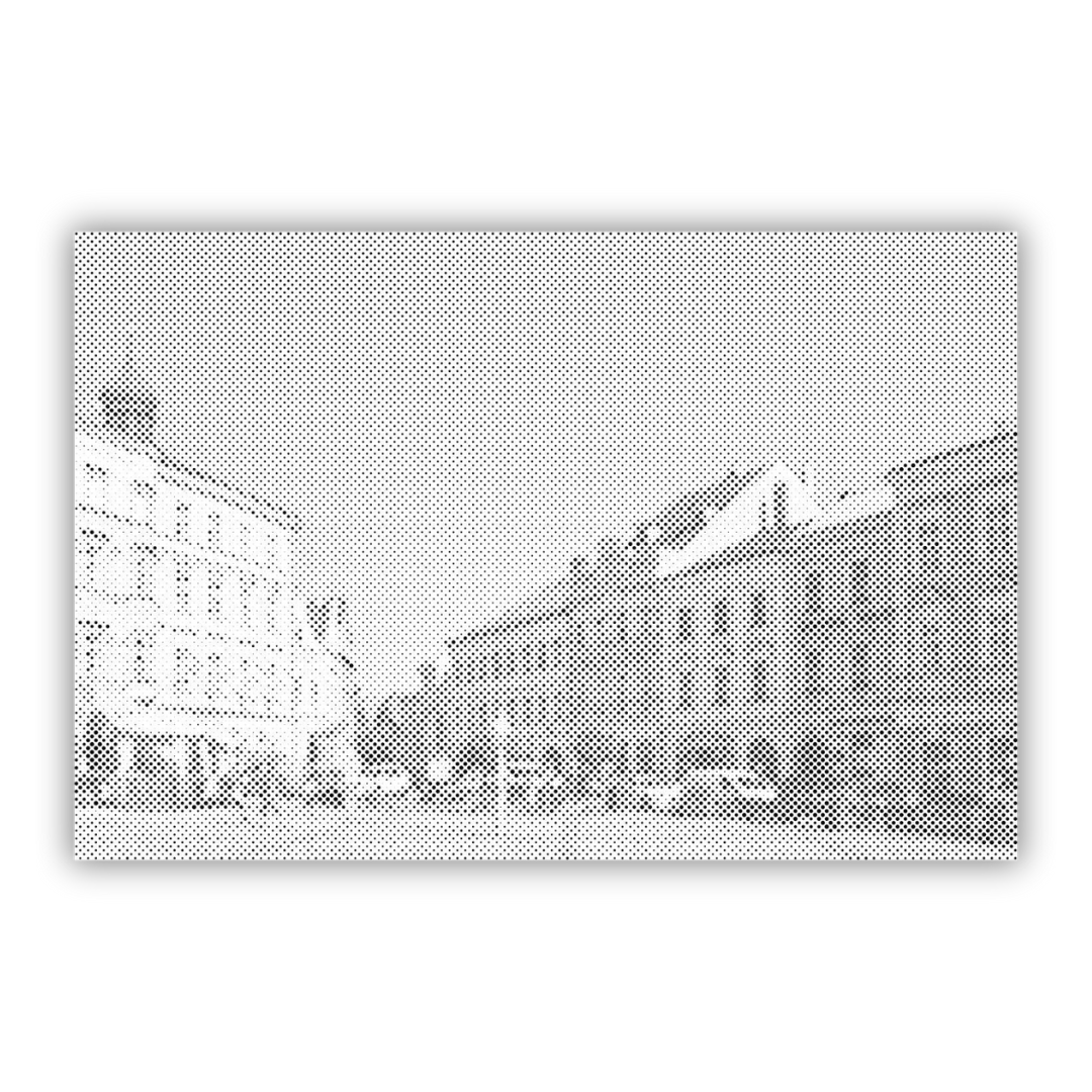 Jindřichův Hradec | Peinture par Points Artisanale Kit Complet en œuvre de peinture par points terminée