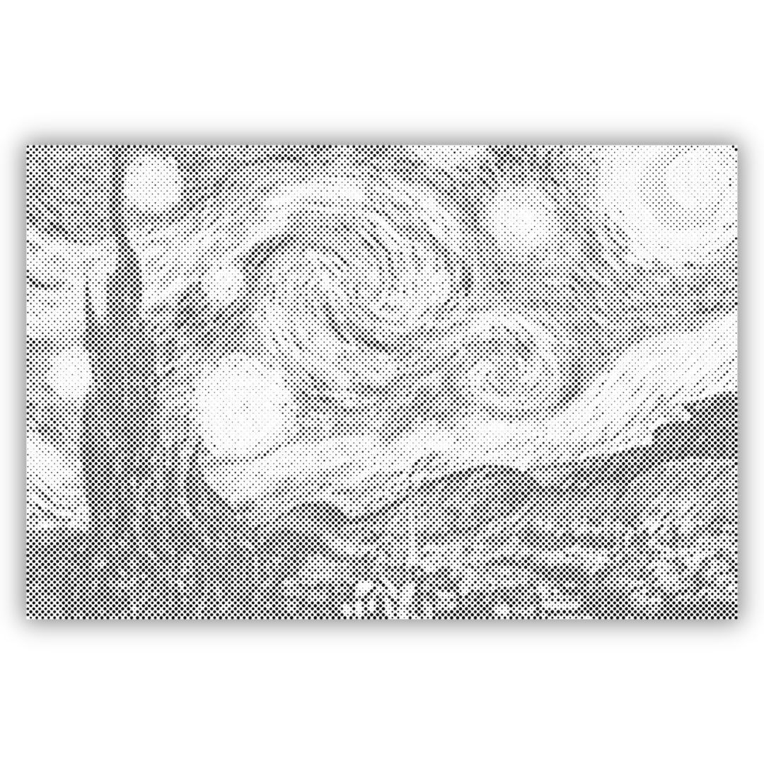 Sternennacht – Van Gogh | Peinture par Points Artisanale Kit Complet en œuvre de peinture par points terminée