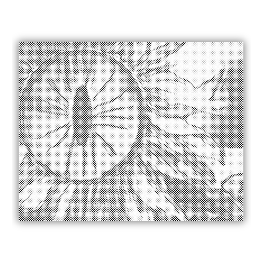 SonnenFleurs de Jardin et Botaniqueauge | Peinture par Points Artisanale Kit Complet en œuvre de peinture par points terminée