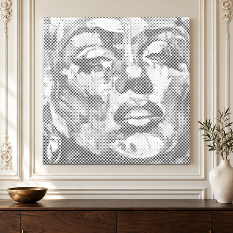La muse peinte | Peinture par points
